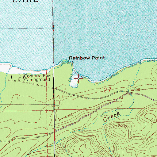 Topographic Map of Rainbow Cove, OR