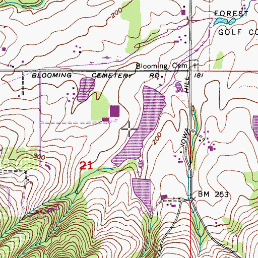 Topographic Map of Walters Reservoir, OR