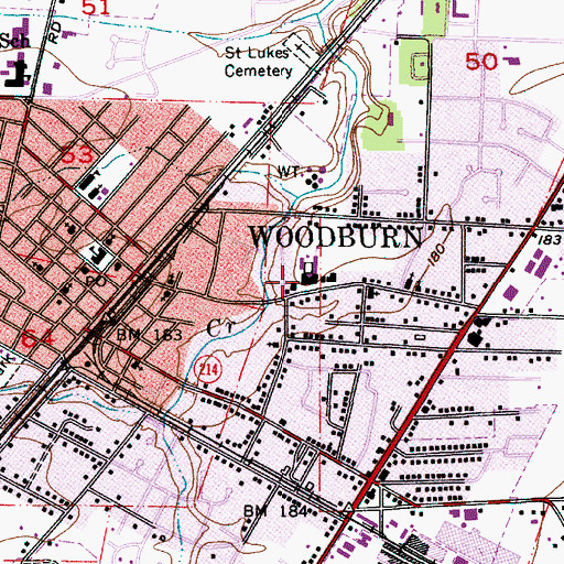 Topographic Map of Washington Elementary School, OR