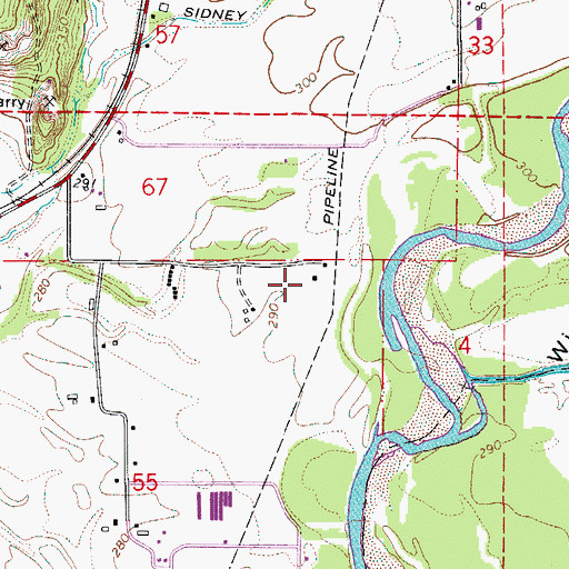 Topographic Map of Marion School (historical), OR