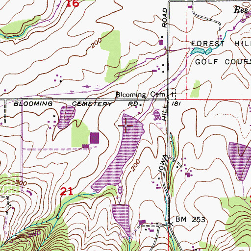 Topographic Map of Glenn Walters Dam, OR