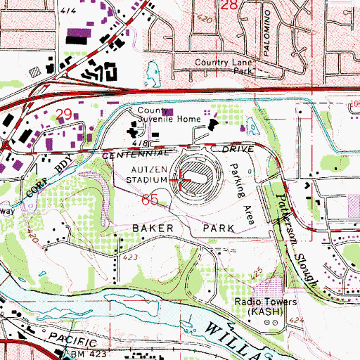 Autzen Stadium Map