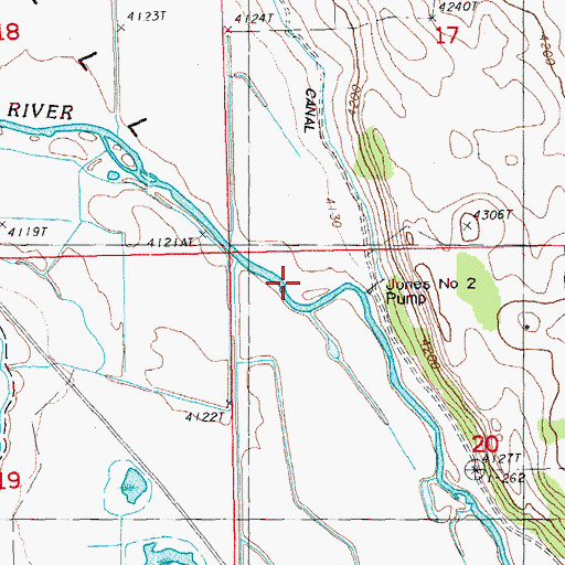 Topographic Map of Jones Number 2 Pump, OR