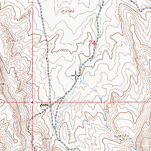 Topographic Map of Shifting Sands Reservoir, OR