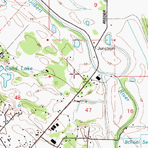 Topographic Map of Riverview (historical), OR