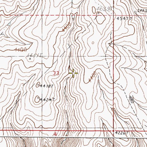 Topographic Map of Kink Spring, OR