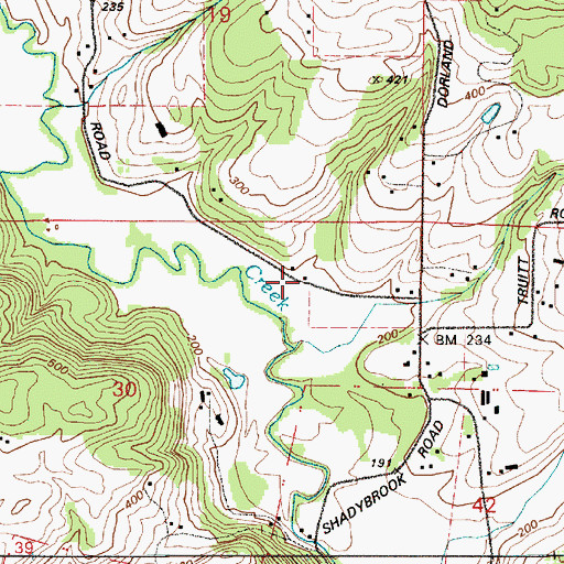 Topographic Map of Nitchman Reservoir, OR