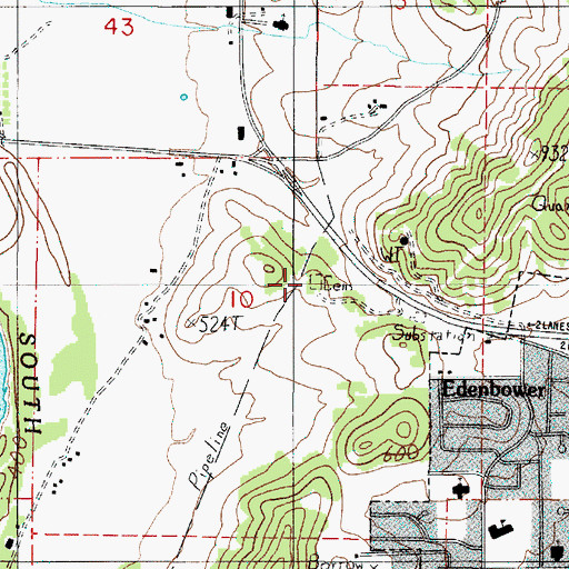 Topographic Map of Jones Family Cemetery, OR
