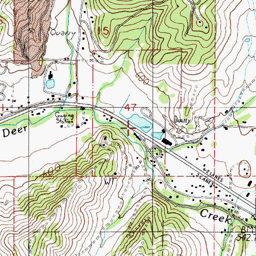 Topographic Map of Nordic Log Pond, OR