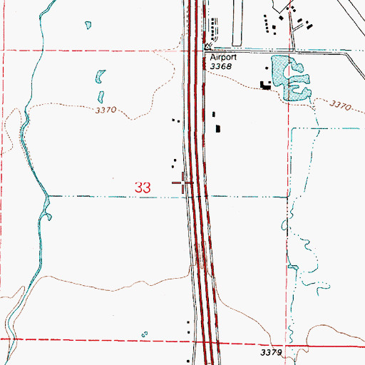 Topographic Map of Missouri Flat (historical), OR