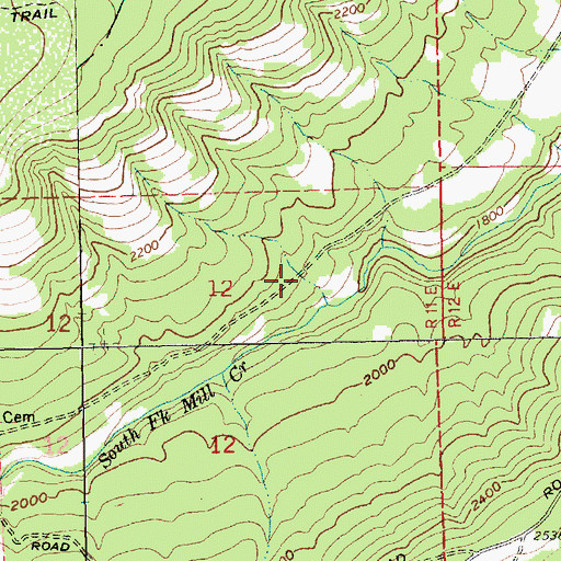 Topographic Map of Matney Post Office (historical), OR