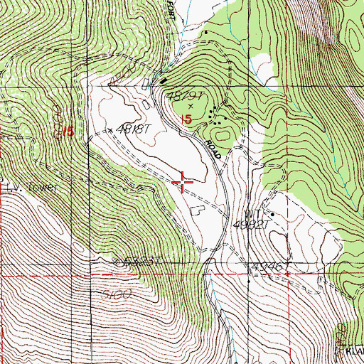 Topographic Map of Oretech Post Office, OR