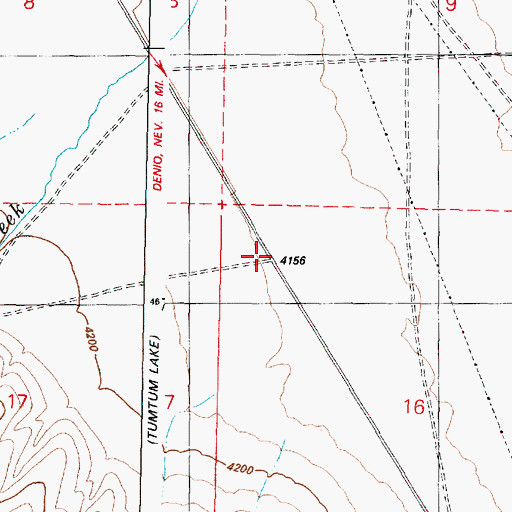 Topographic Map of Oroville Post Office (historical), OR