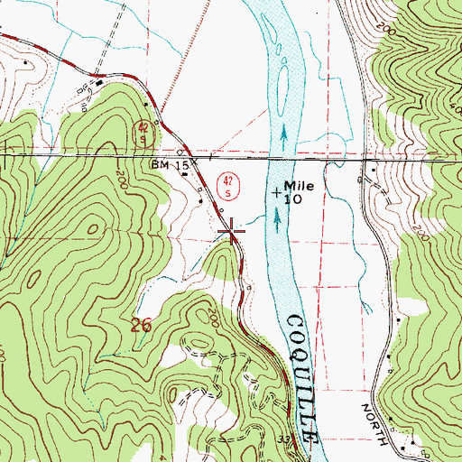 Topographic Map of Timon Post Office (historical), OR