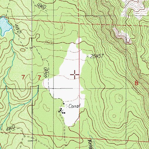 Topographic Map of Whelpley Post Office (historical), OR