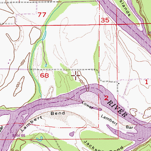 Topographic Map of Willamette Post Office (historical), OR