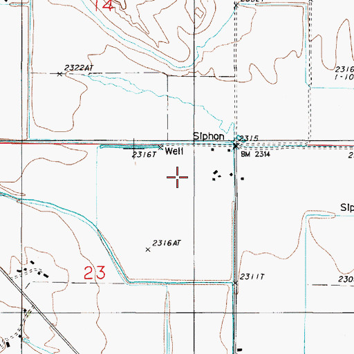 Topographic Map of Glenn Post Office (historical), OR