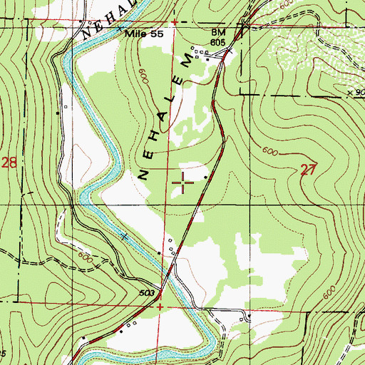 Topographic Map of Hopkins Post Office (historical), OR