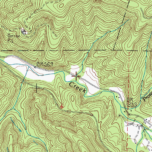 Topographic Map of Marx Post Office (historical), OR