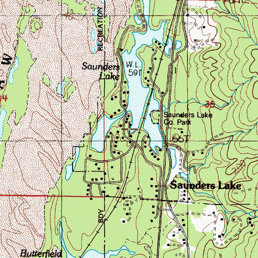 Topographic Map of Helon (historical), OR