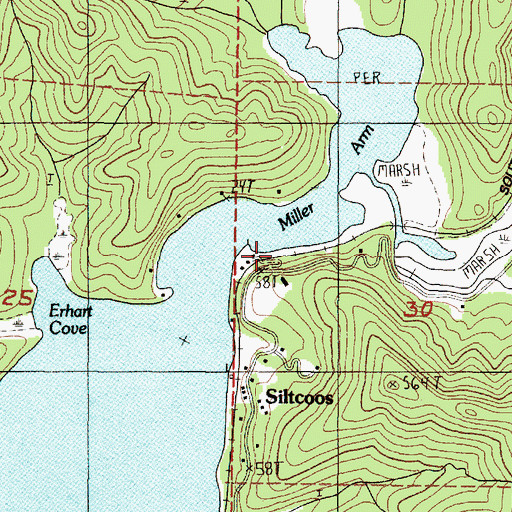Topographic Map of W D Hull Mill (historical), OR