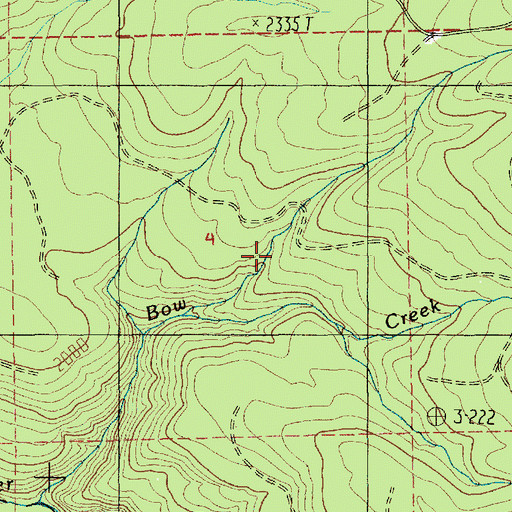 Topographic Map of Haskell (historical), OR