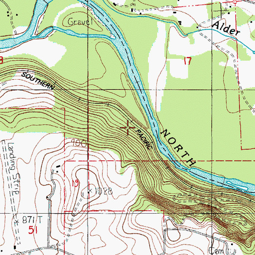 Topographic Map of Forbes (historical), OR