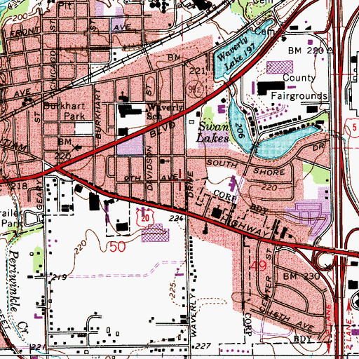 Topographic Map of Wentworth (historical), OR
