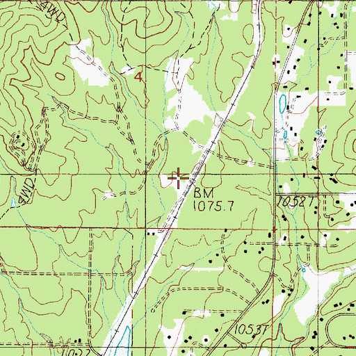 Topographic Map of Josephine (historical), OR