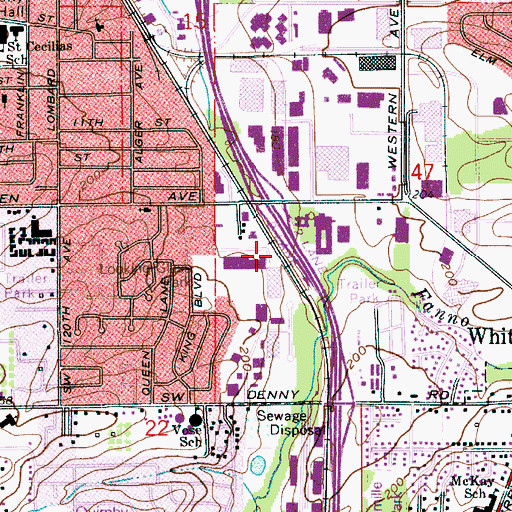Topographic Map of Reynolds (historical), OR