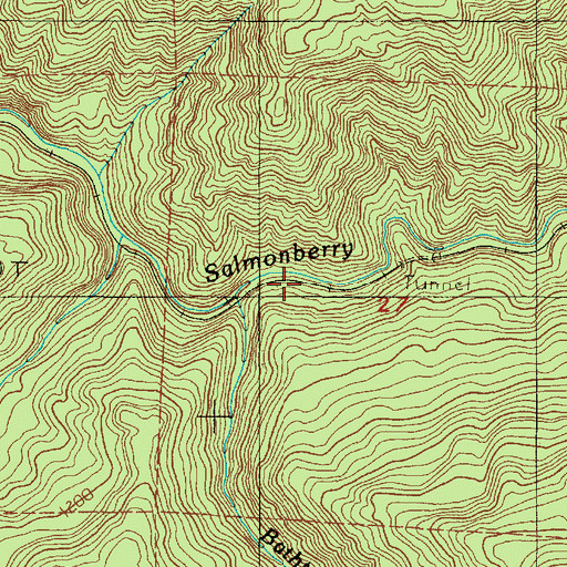 Topographic Map of South Fork Timber Company (historical), OR