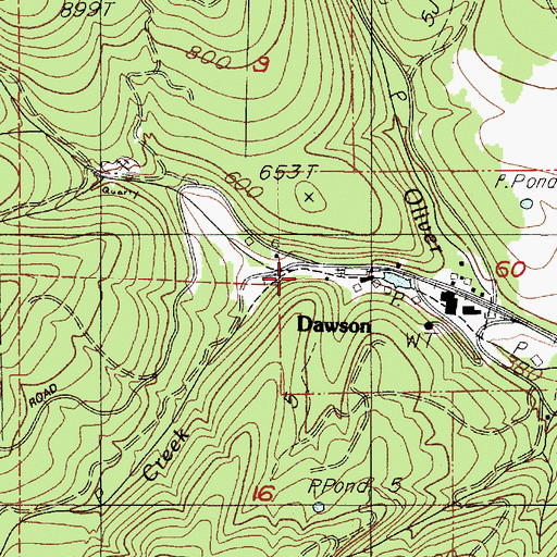 Topographic Map of McCready (historical), OR