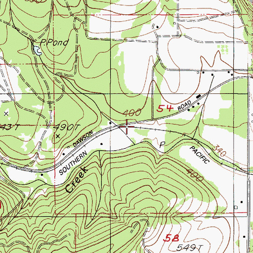 Topographic Map of Sims (historical), OR