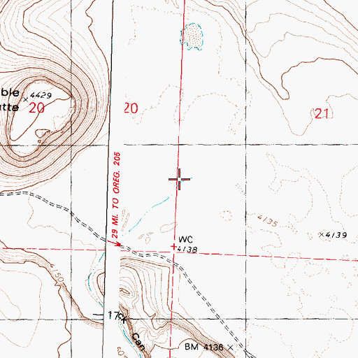 Topographic Map of Big Stick Creek, OR