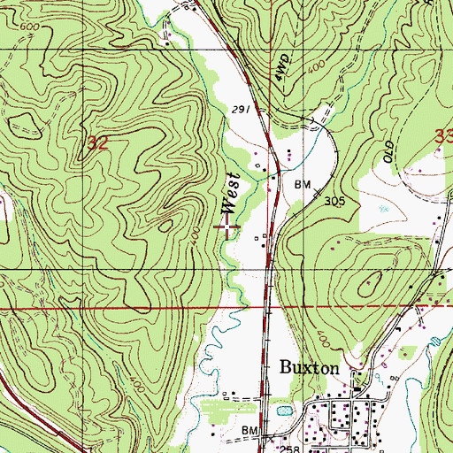 Topographic Map of Hare (historical), OR