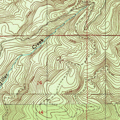 Topographic Map of Williams Ridge, OR
