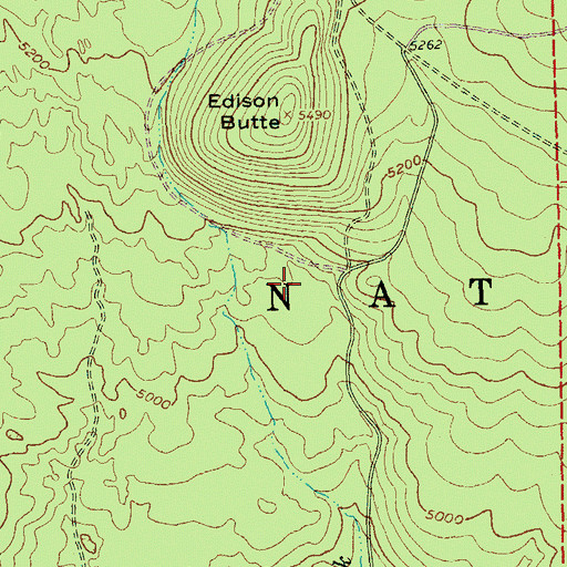 Topographic Map of Edison Butte Sno-Park, OR