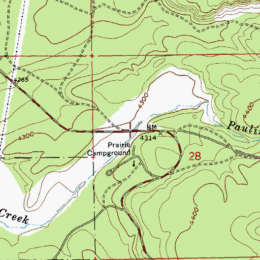 Topographic Map of Ogden Group Camp, OR