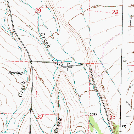 Topographic Map of Clark Ranch, OR