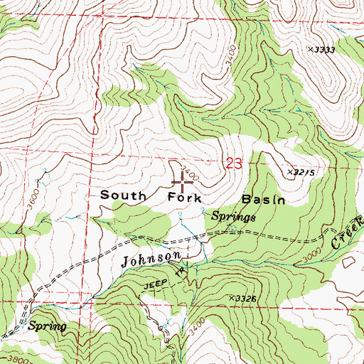 Topographic Map of Munjar Place (historical), OR