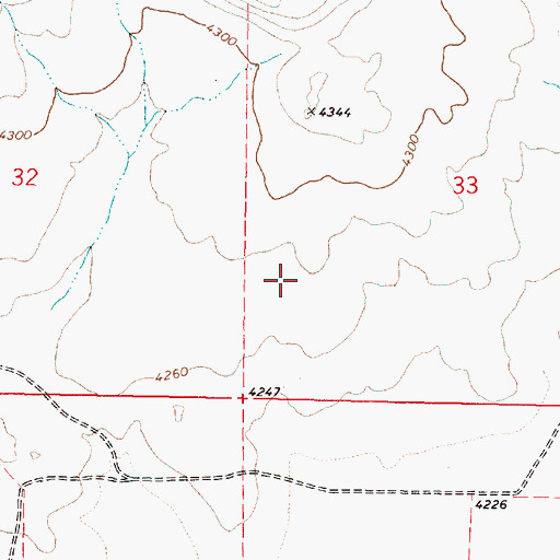 Topographic Map of Dracatos Draw, OR