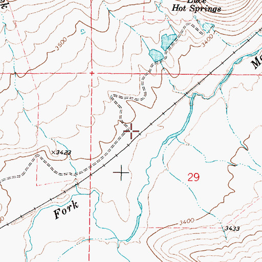 Topographic Map of Fort (historical), OR