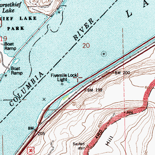 Topographic Map of Mess House (historical), OR