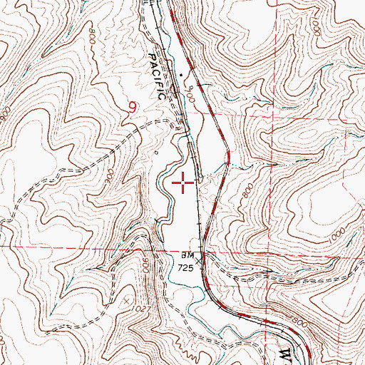 Topographic Map of Morsil (historical), OR