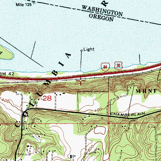 Topographic Map of Taylor (historical), OR