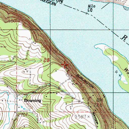 Topographic Map of Pyramid (historical), OR