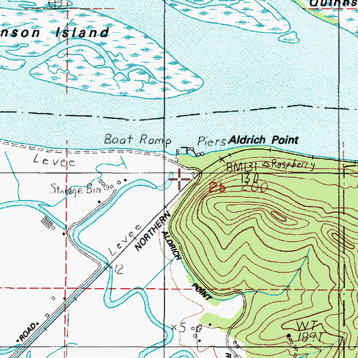 Topographic Map of Aldrich Point (historical), OR