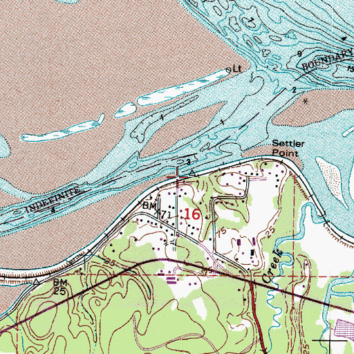 Topographic Map of Burnside (historical), OR