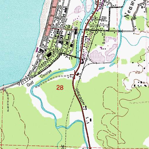 Topographic Map of Holladay (historical), OR