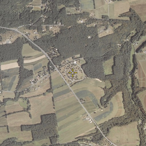 Aerial/Satellite Image of All Saints Cemetery, PA
